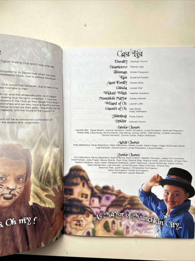 OZ ON ICE 2007 Souvenir Programme PAISLEY