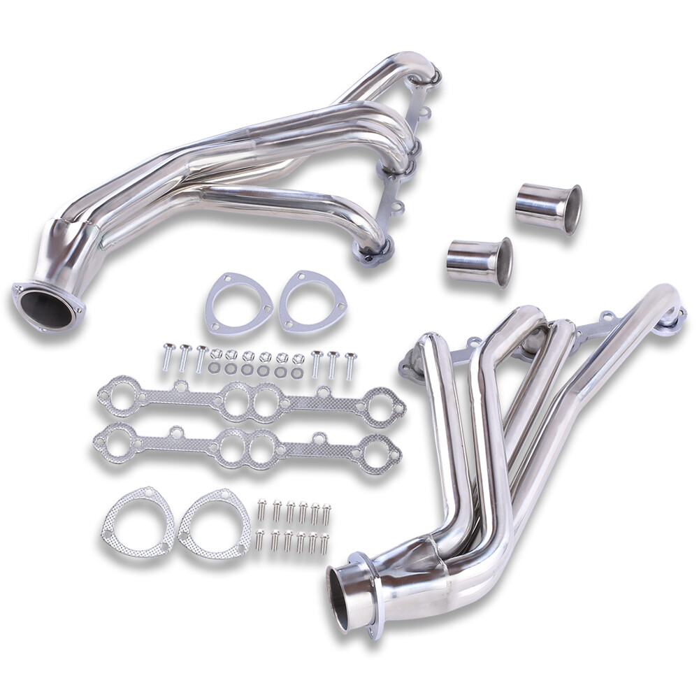Polished stainless steel Headers For 66-87 SBC Chevy GMC Truck 265 327 350