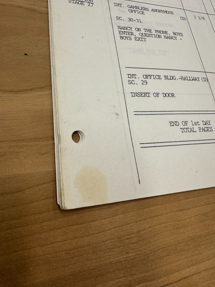 TJ HOOKER - WIlliam Shatner - Tv Show Script Final Draft - "Buck Rogers"