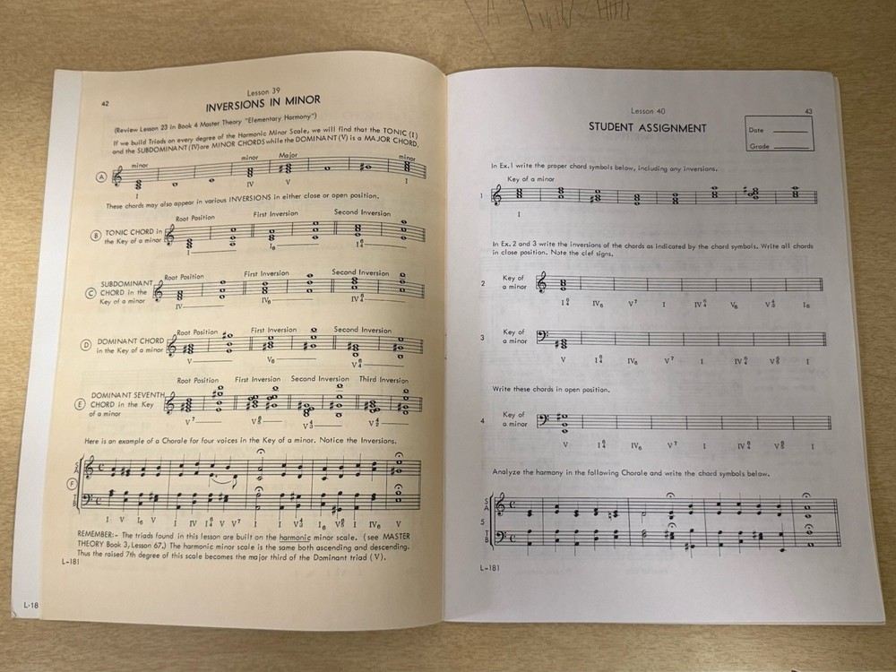 Master Theory Intermediate Harmony & Arranging Workbook Book 5 By Charles Peter