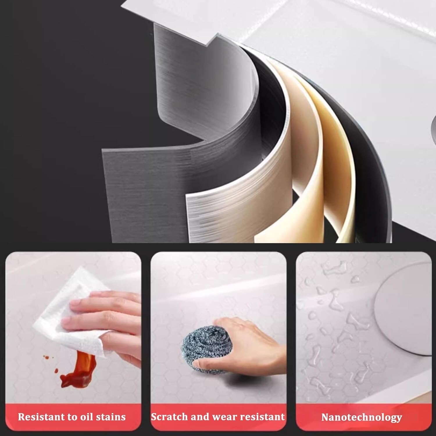 White Flying Rain Waterfall Kitchen Sink Integrated w Pull-Out Tap Set 29.5 INCH