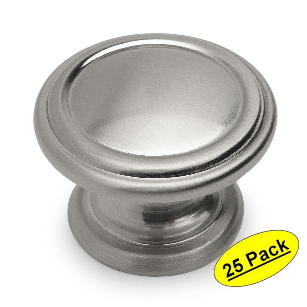 *25 Pack* Cosmas Satin Nickel Round Cabinet Knobs #1426SN