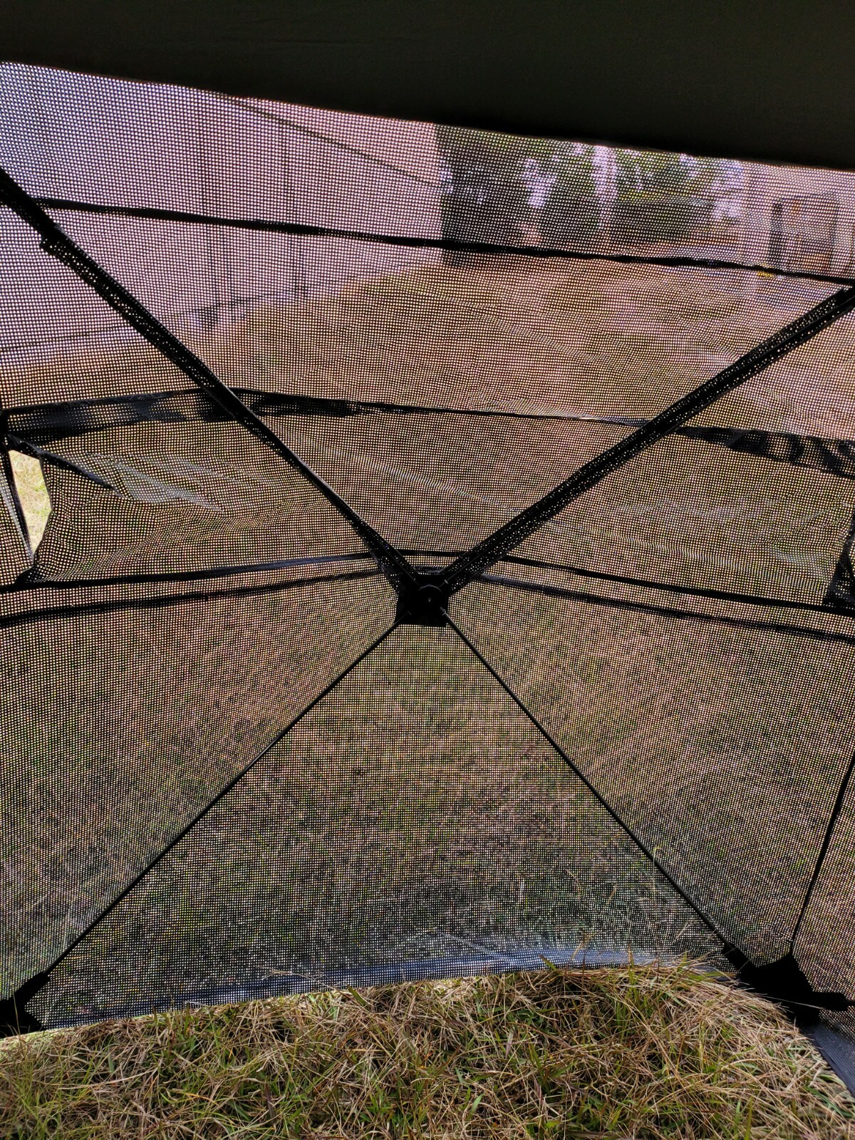 Sports Afield 180 Degree See Through Mossy Oak Camo Ground Blind w/ Chair