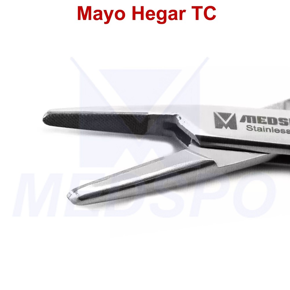 Dental Mayo Hanger TC Surgical Suture Forceps Piercing Locking Instruments CE