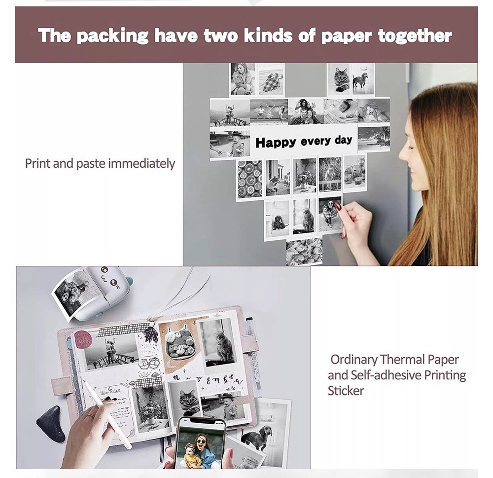 Meow Machine Mini Thermal Portable Printer Printing Wireless Android And IOS