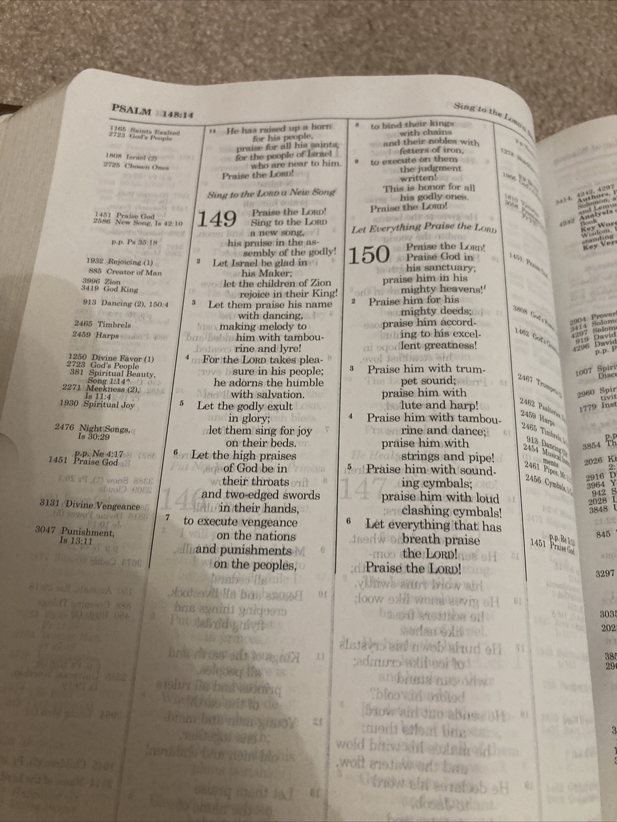 ESV THOMPSON CHAIN REFERENCE BIBLE RED LETTER THUMB INDEXED BROWN LEATHER SOFT