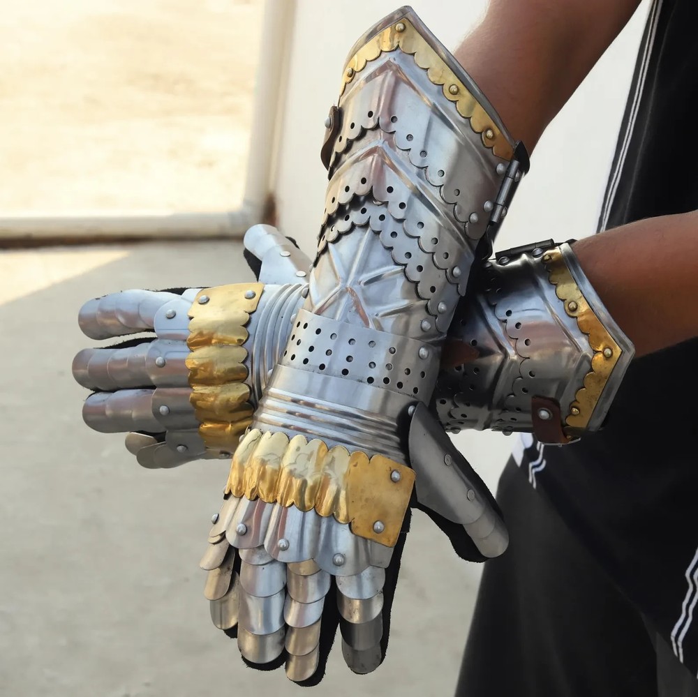 Medieval Steel Gauntlets gloves