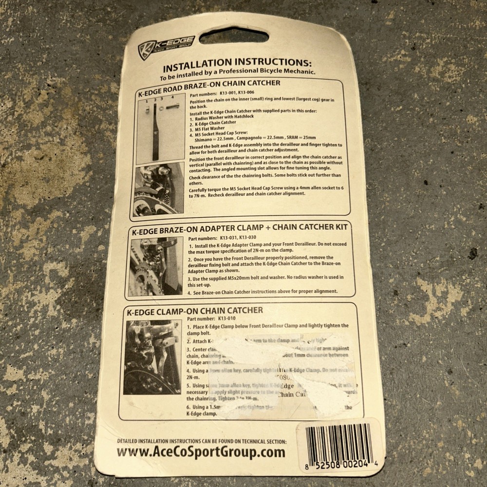 K-Edge Braze On Chain Catcher Silver K Edge