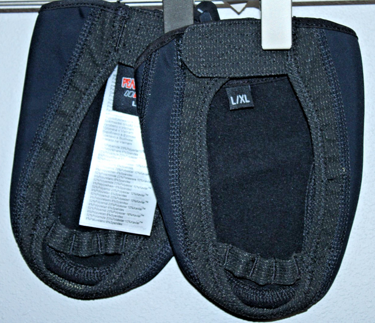 Pearl Izumi Cycling Thermal Shoe Toe Covers L/XL Black 5.5x4.5" Activewear Cafe~