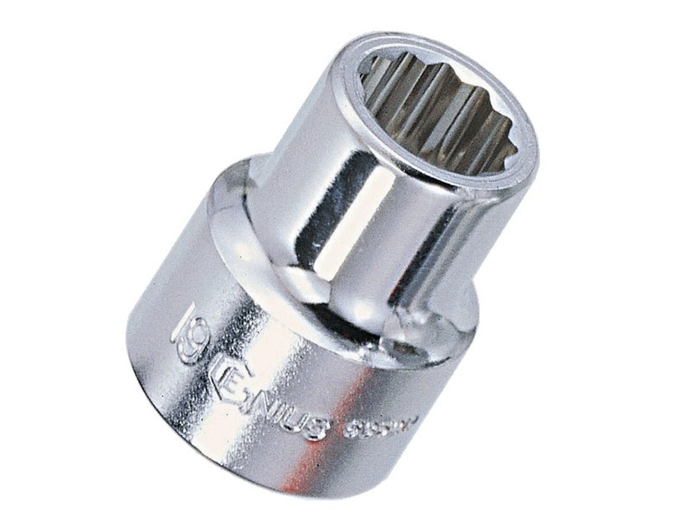 Genius Tools 1" Dr.32mm Hand Socket (12-Point) (CR-Mo) - 837032