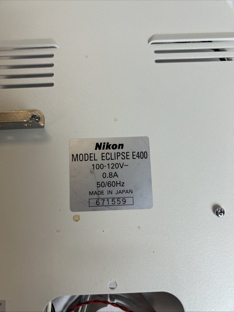 Nikon E400 Microscope Complete Power Supply Works
