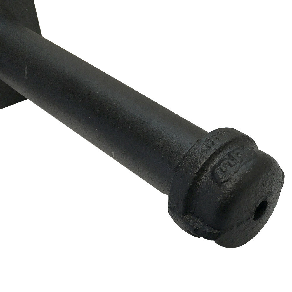 6" Black Slatwall Pipe Straight Faceout Hook Shelf Support Pipe Line Rack - 6PC