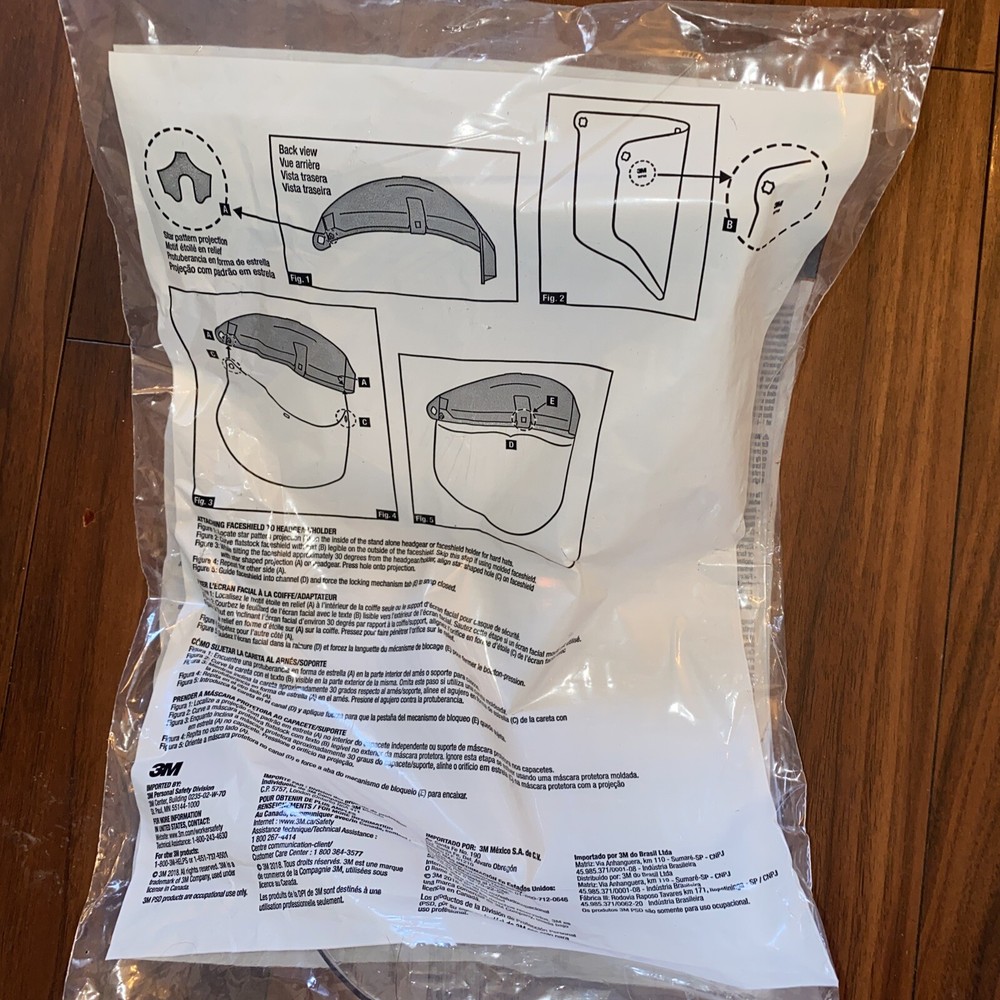 Face Shield 3M 82701 TuffMaster WP96 Polycarbonate NEW high Quality & Safe