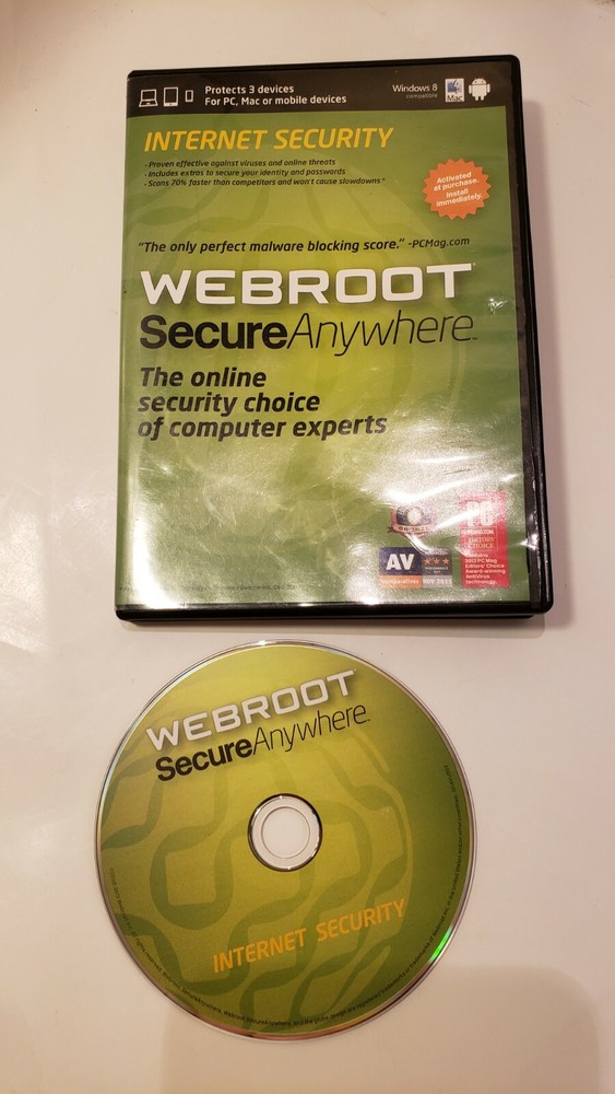 Webroot for PC, Mac or Mobile Device -Secure Anywhere Internet Security Software