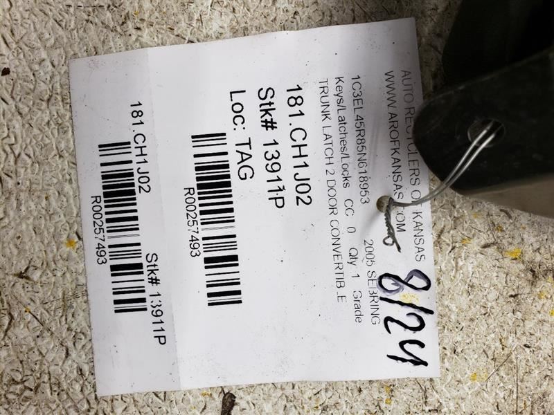 2005 SEBRING Keys/Latches/Locks 257493