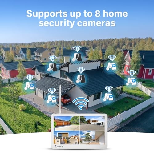 Solar Security Cameras System Wireless Outdoor with Solar 2-Camera System Kit