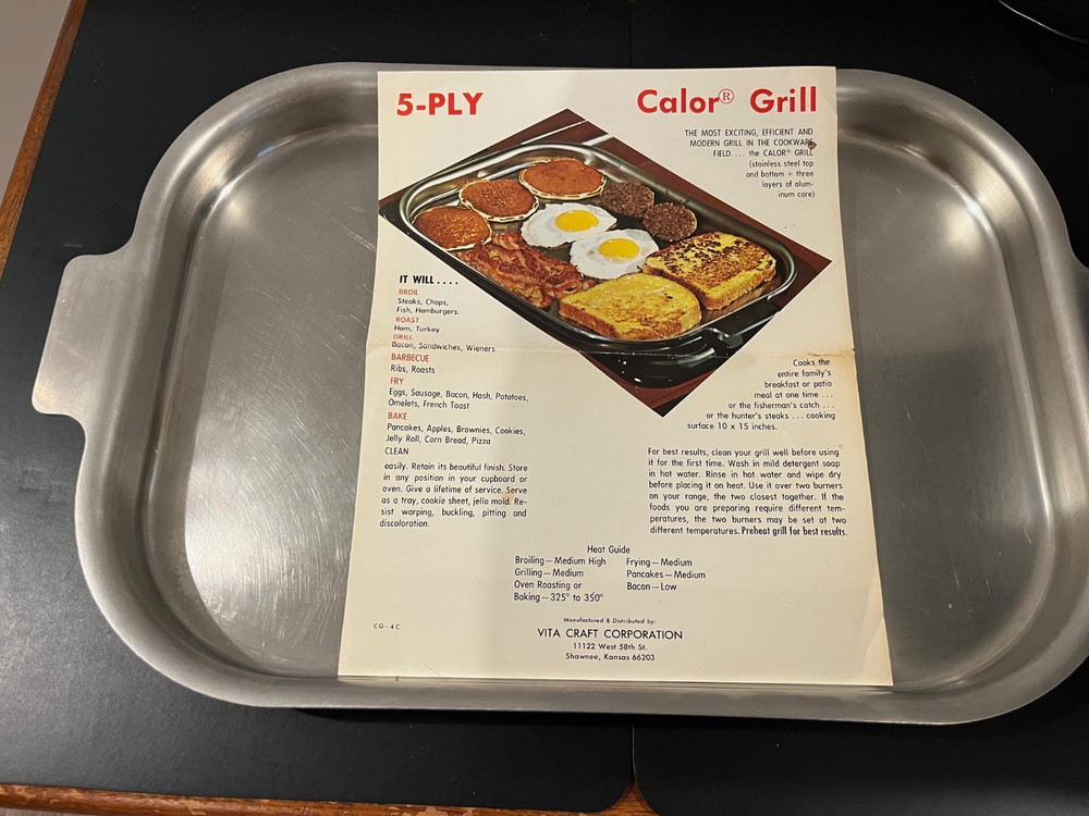 VITACRAFT Stainless Steel Griddle