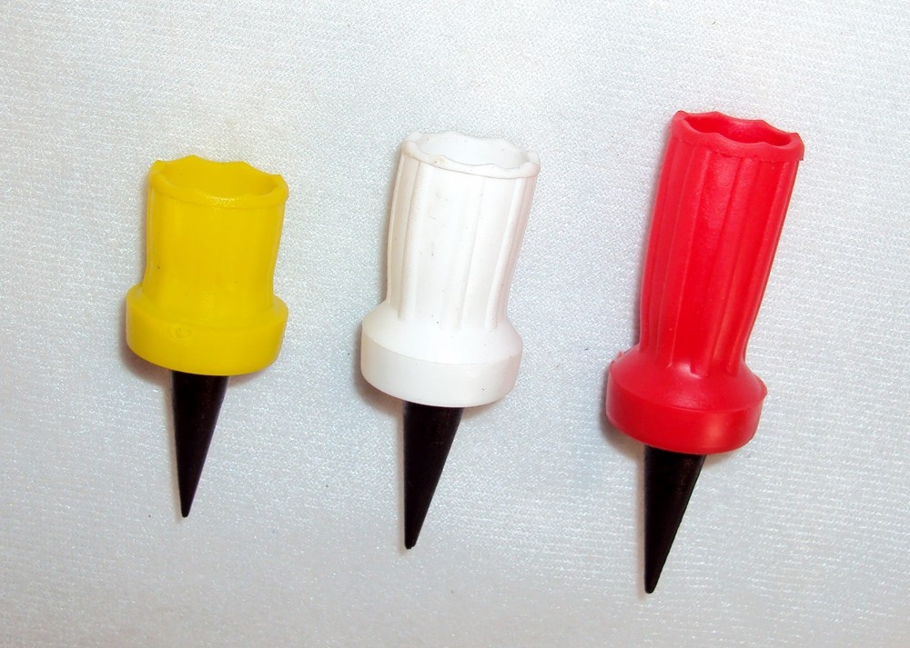 TiPS Flexible Golf Tees, Soft Tees, Three Assorted Sizes, 3 Tees Per Pack