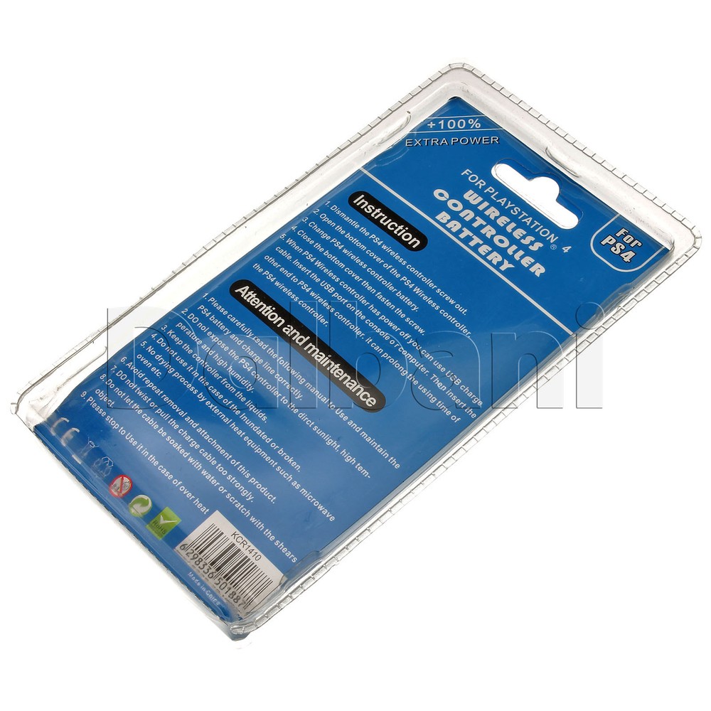 KCR1410 2000mAh Rechargeable Battery Pack for PS4 Wireless DualShock Controller