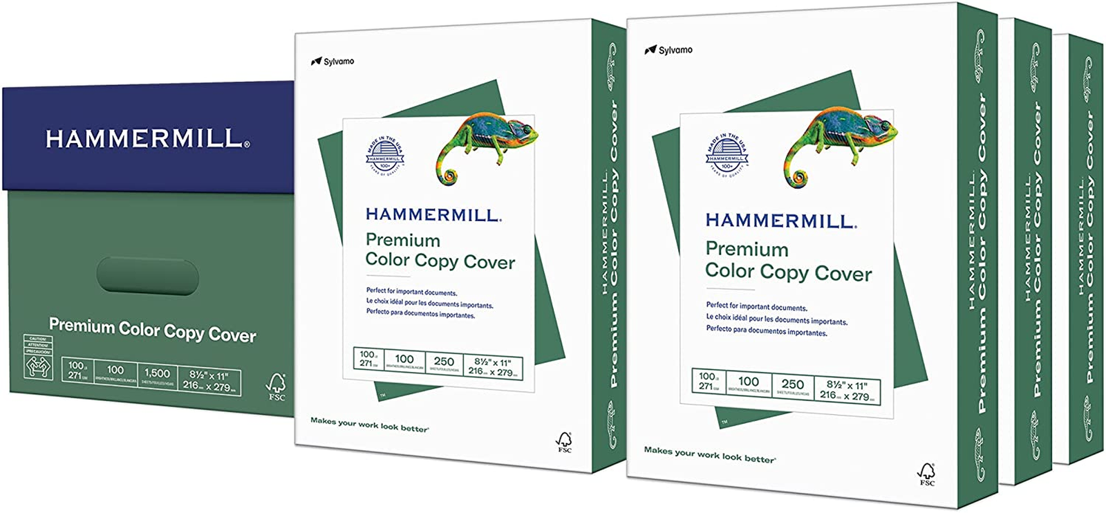 Hammermill Cardstock, Premium Color Copy, 100 lb, 8.5x11 - 1 Pack (250 Sheets...