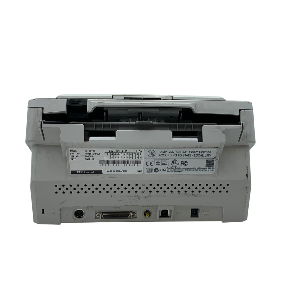 Fujitsu fi-6130Z 600dpi Color Duplex Document Image Scanner • NO AC