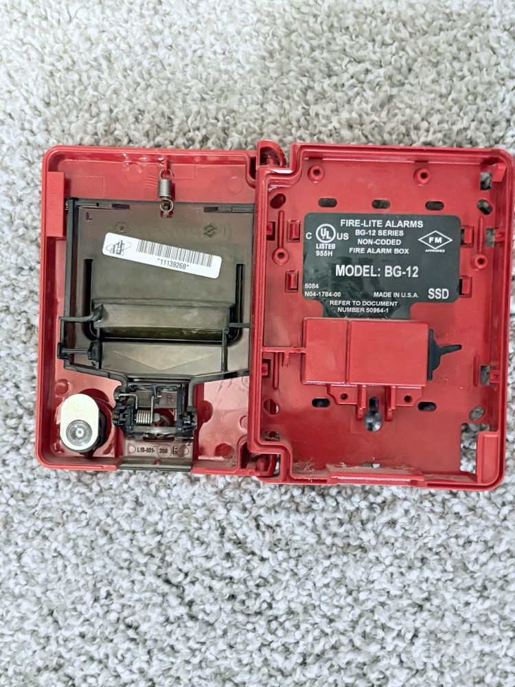 Fire-lite BG-12 fire alarm pull station red fire alarms