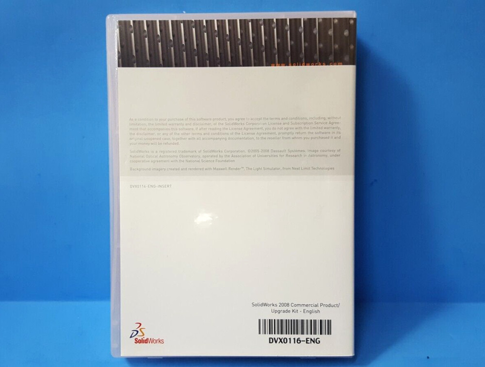 ( 1 kit) SolidWorks 2008 Upgrade Kit, DVX0116, Solid Works