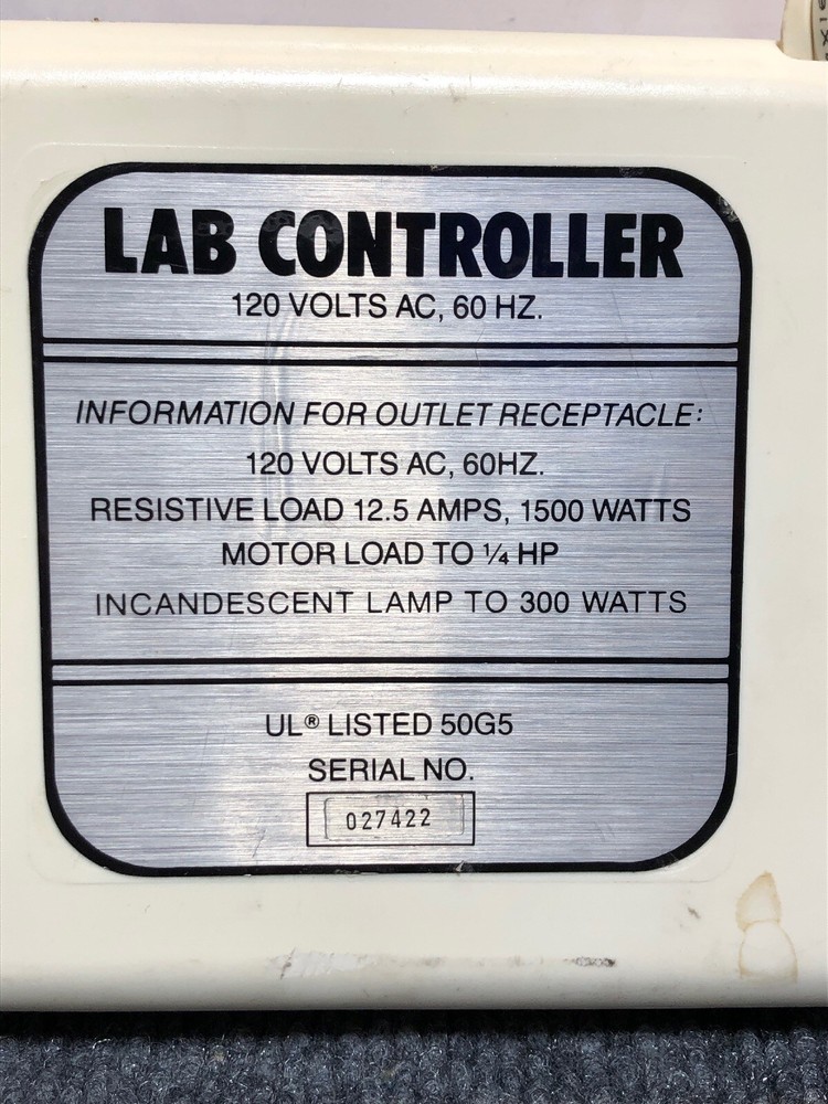 Vintage Markson Lab Controller Unit 120V 60HZ, 50G5