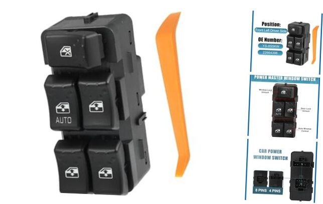 Front Left Driver Side Power Window Master Control Switch YS-8S5KW 22664398