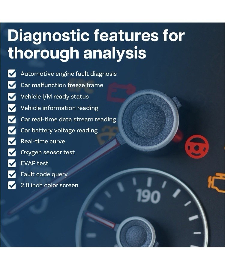 OBD2 Scanner Diagnostic Engine Car Code Reader - Car OBDII/EOBD Diagnostic Tool