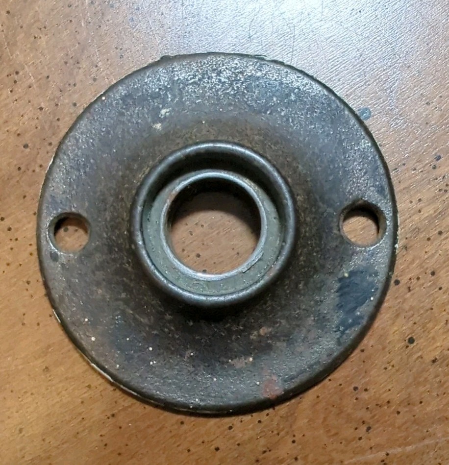 Antique Iron Rosette Escutcheon For Doorknob
