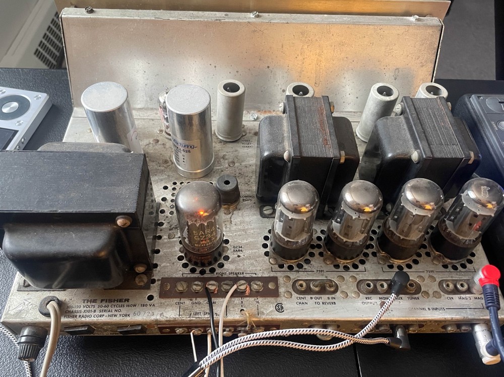 FISHER X-101B INTEGRATED AMPLIFIER restored and working!