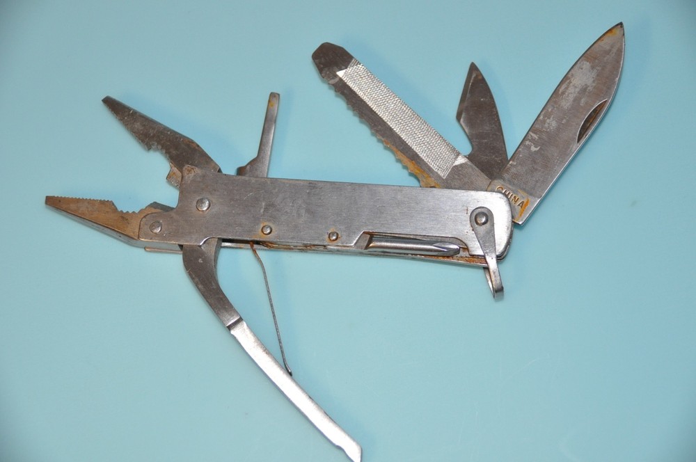 Stainless Steel MULTI Function TOOL Pocket Plier Knife Long Nose or Flat Nose
