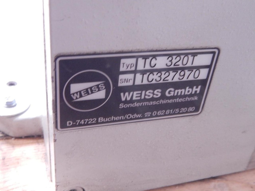 WEISS TC 320T INDEXING TABLE T117462