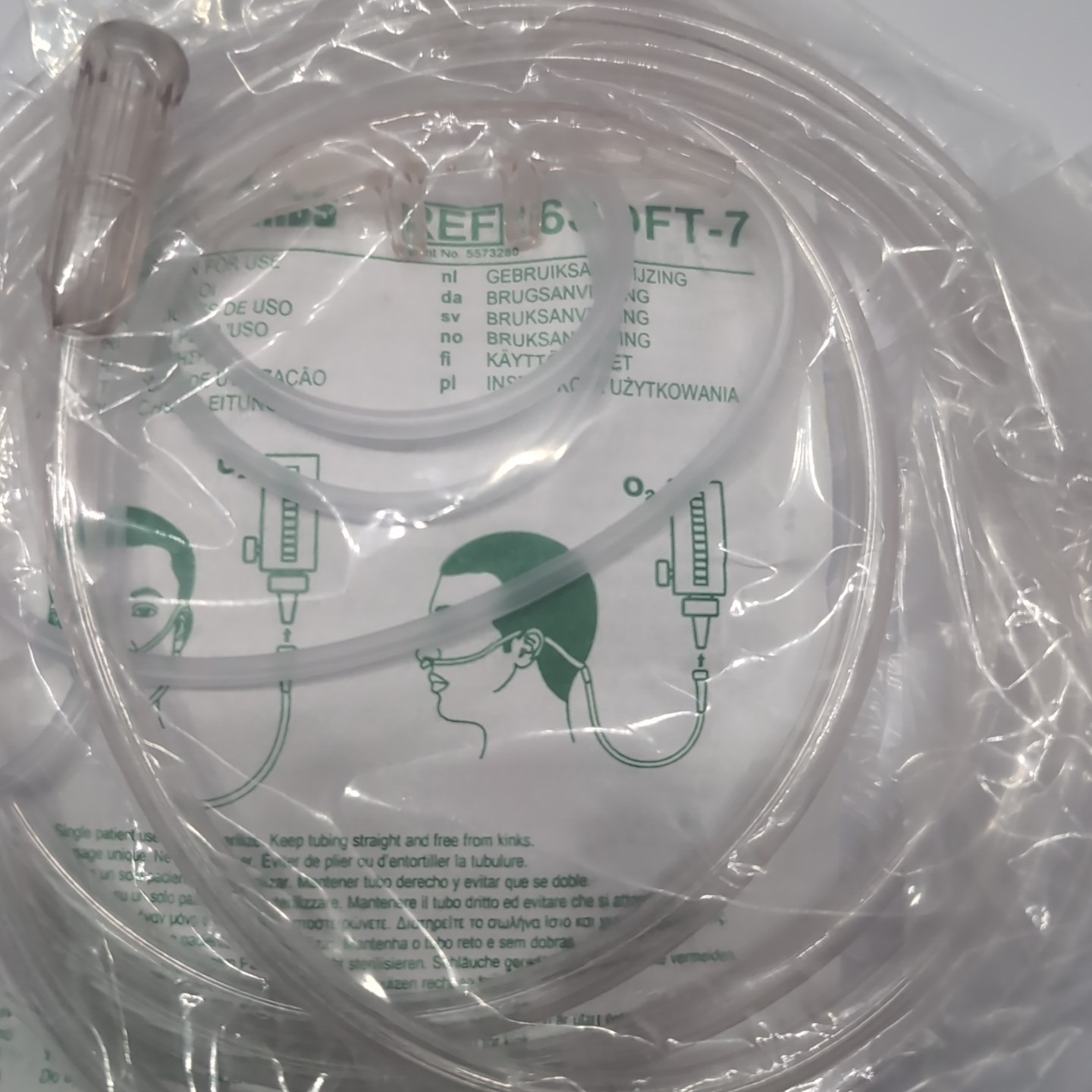 Lot of 4x NEW Sealed 16SOFT-7 Nasal Cannula w/ 7' Oxygen Supply Tubing