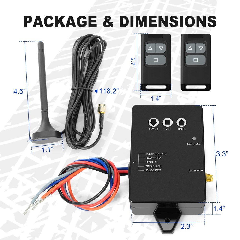 Wireless Dump Trailer Remote Control Kit, Upgraded Dump Trailer Remote Contro...