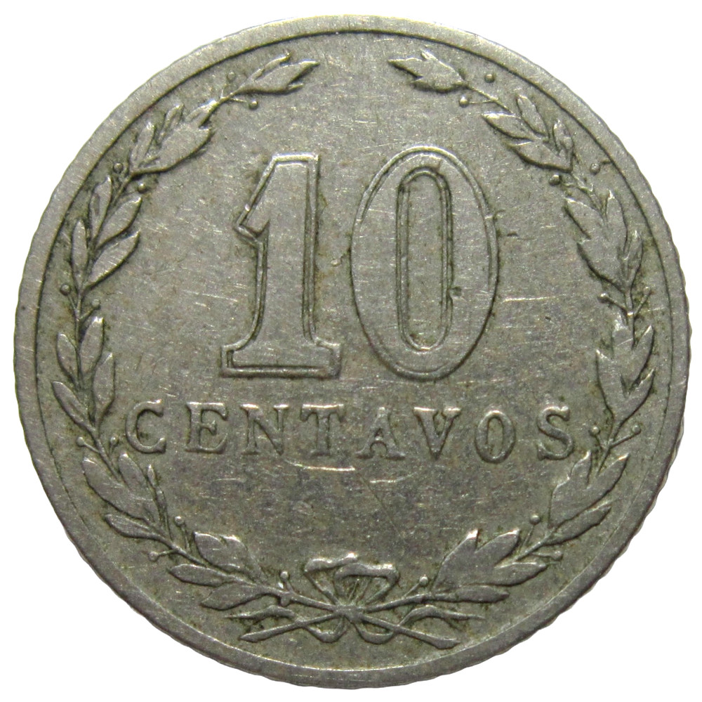 ARGENTINA. 10 CENTAVOS, 1899.