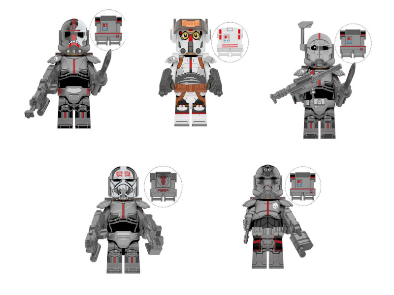 Bad Batch/Clone Force 99 Figure Lot (5 figure set)