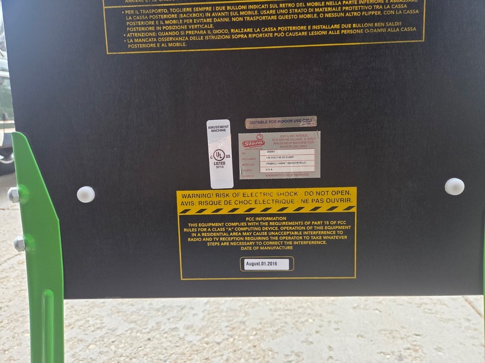 Ghostbusters Limited Edition Pinball Machine ..Nice Condition