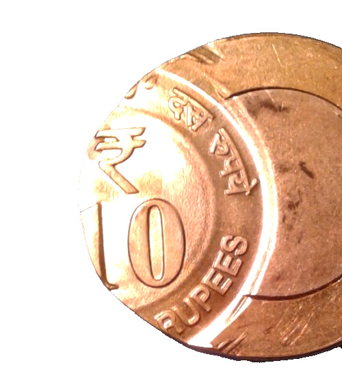 India Error 10 Rupees coin. Rare.