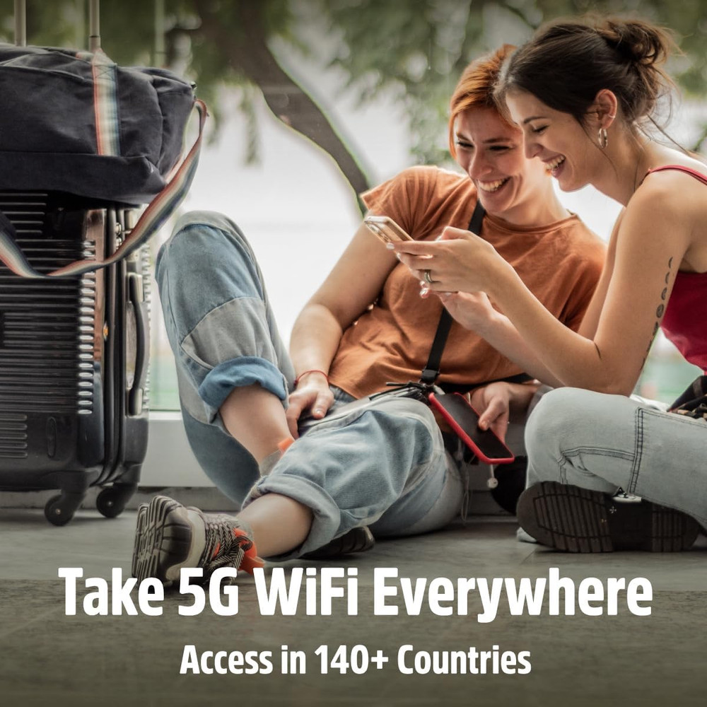 Solis Edge – 5G Hotspot Device, Bundle Includes Lifetime Data (12GB per Year) an