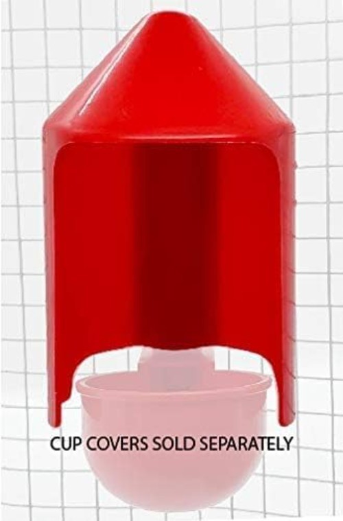 Versatile DIY Waterer Kit - 4 Red Auto-Fill Cups Designed for Poultry Hydration