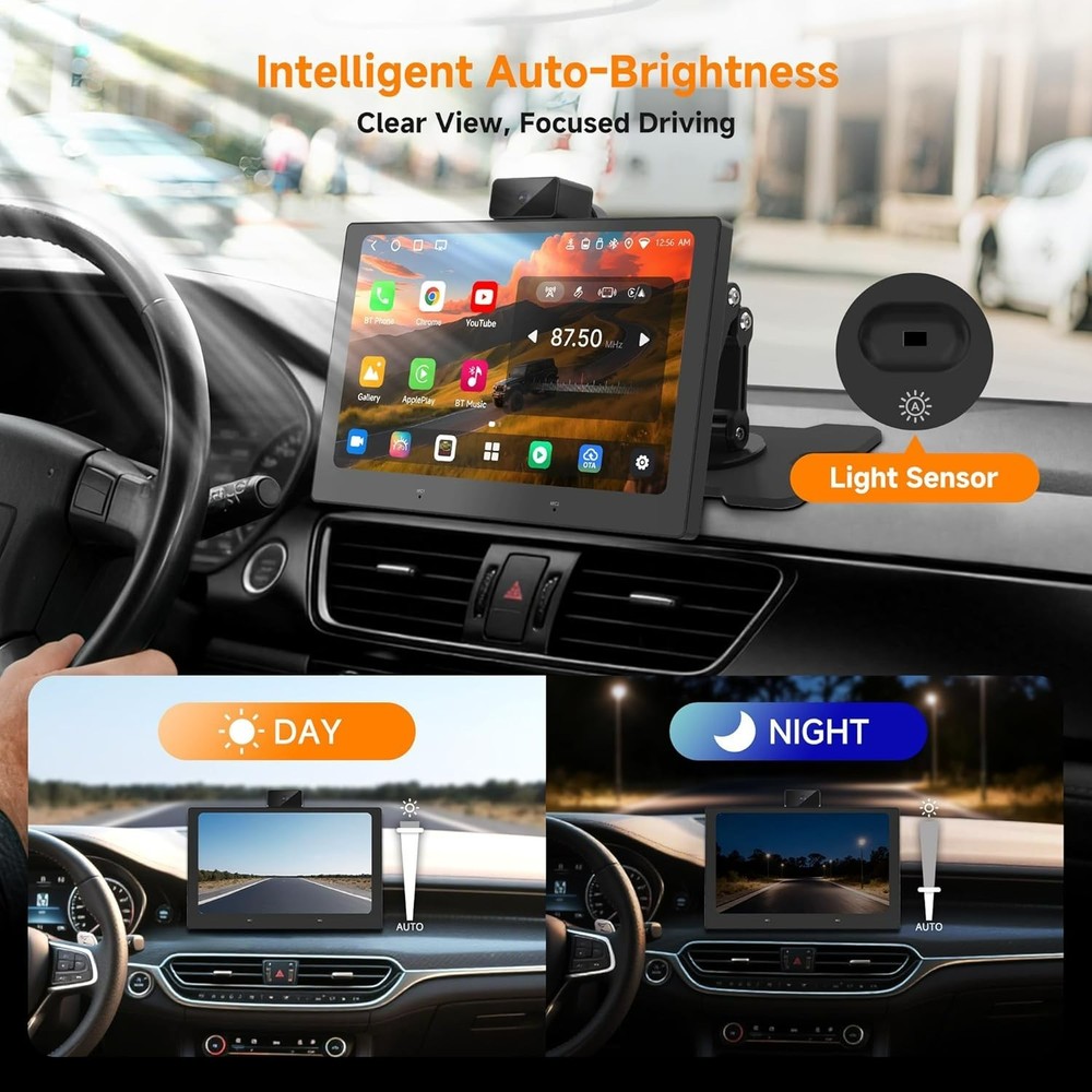 P6 9" PREMIUM CarPlay/Android Auto Touchscreen, DashCam, Bluetooth, GPS