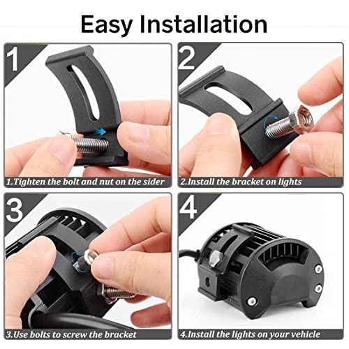 Base Mounting Bracket LED Light Bar Universal Light Bar Adjust Bracket-Single