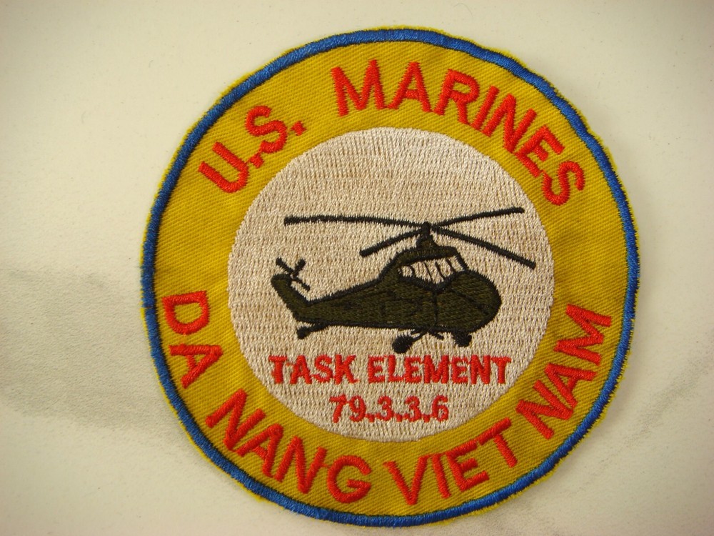 USMC TASK ELEMENT 79.3.3.6 DA NANG - VIETNAM, WAR PATCH