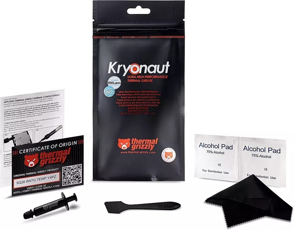Thermal Grizzly Kryonaut theHigh Performance Thermal Paste Cooling All Processor
