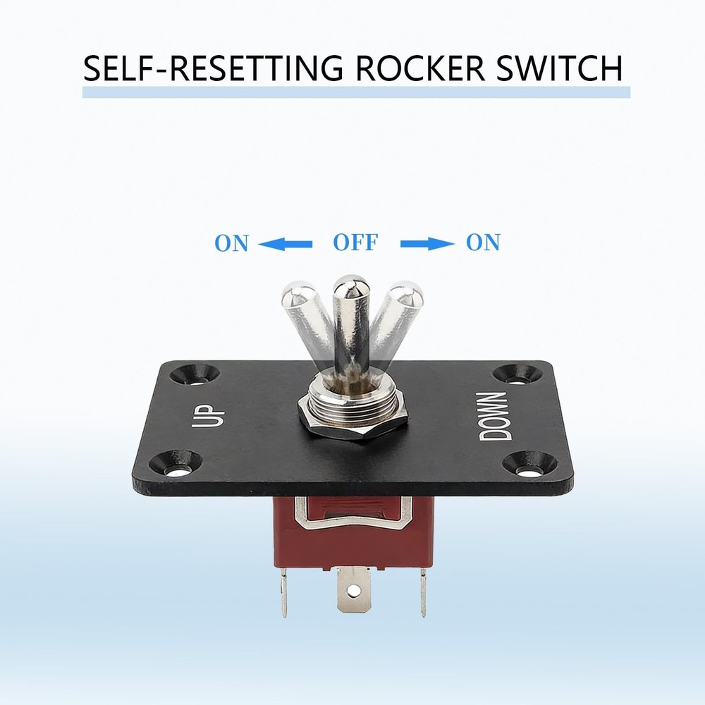 Wired Toggle Switch 12V 30A Waterproof Toggle Switch SPST Latching Rocker Swi...