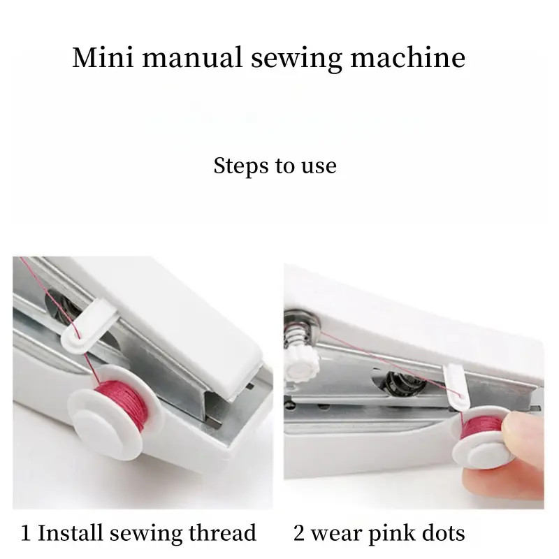 Portable Handheld Sewing Machine DIY Mini Sewing Stitching Machine Quick Sewing