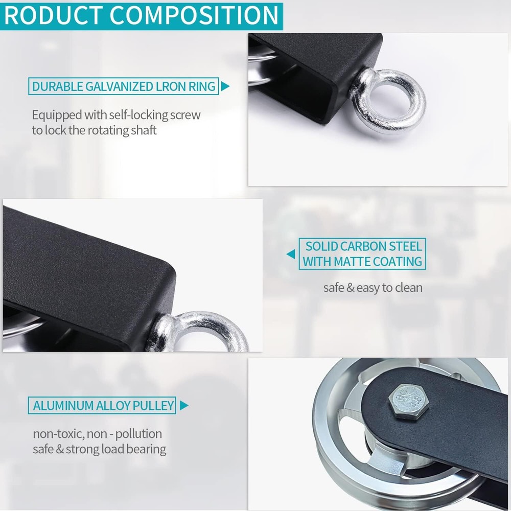 Pulley System Gym Lat Pulldown Attachments Cable Machine