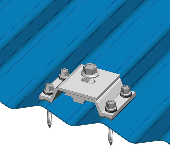 10 MageBracket CL Corrugated Metal Roof Rib Solar Panel Install Mounting Bracket